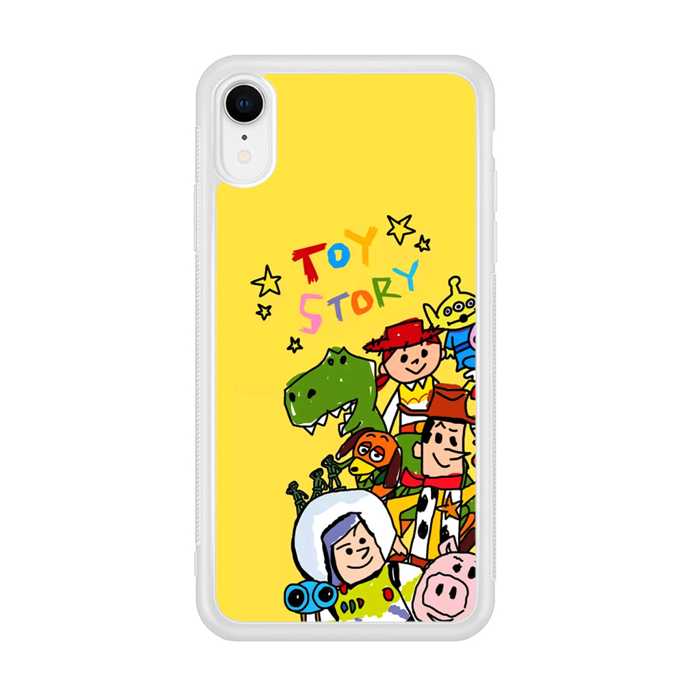 Toy Story Crayon Drawing iPhone XR Case