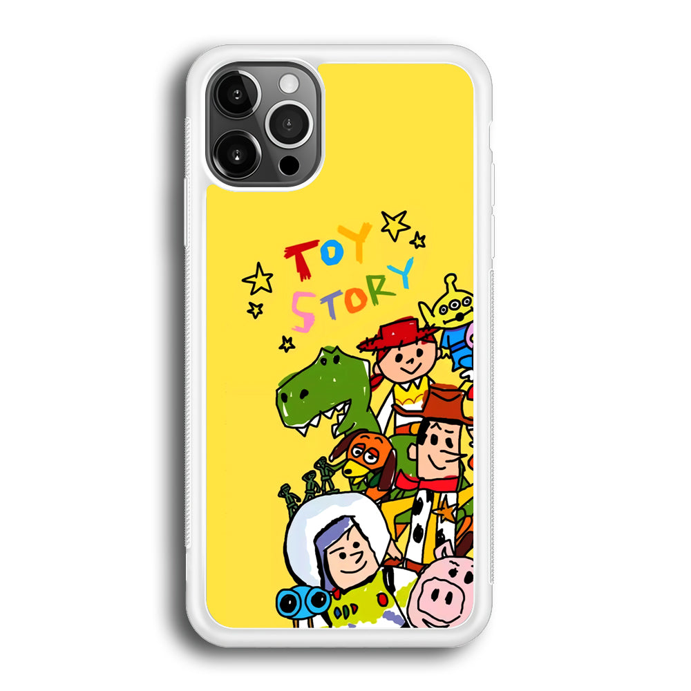 Toy Story Crayon Drawing iPhone 12 Pro Case