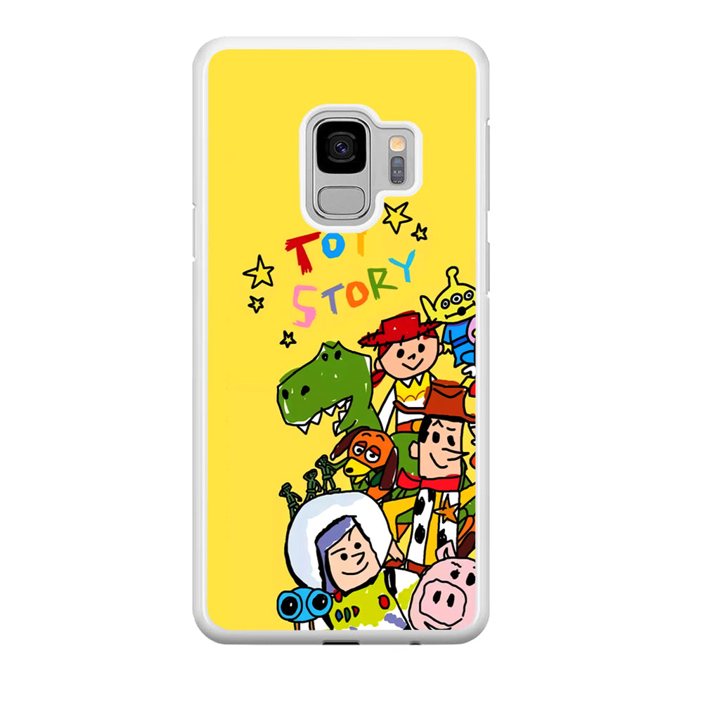 Toy Story Crayon Drawing Samsung Galaxy S9 Case