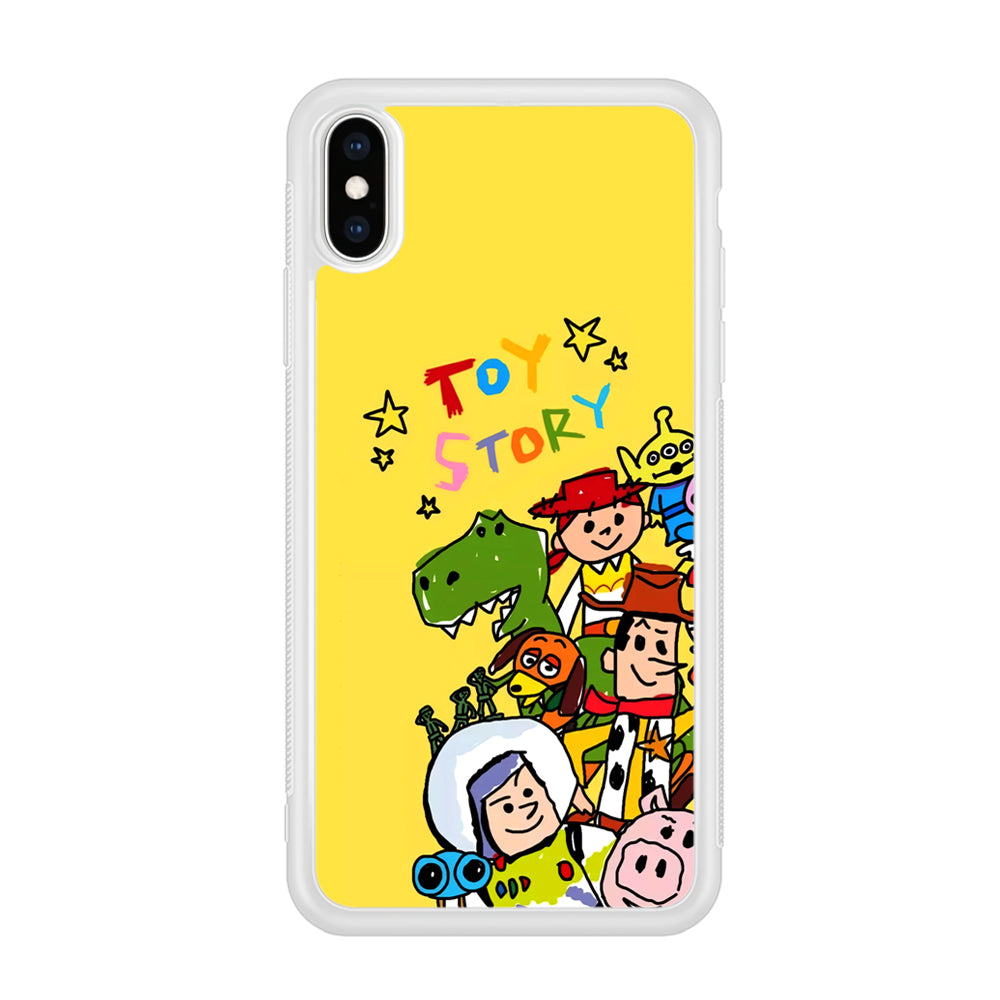 Toy Story Crayon Drawing iPhone X Case
