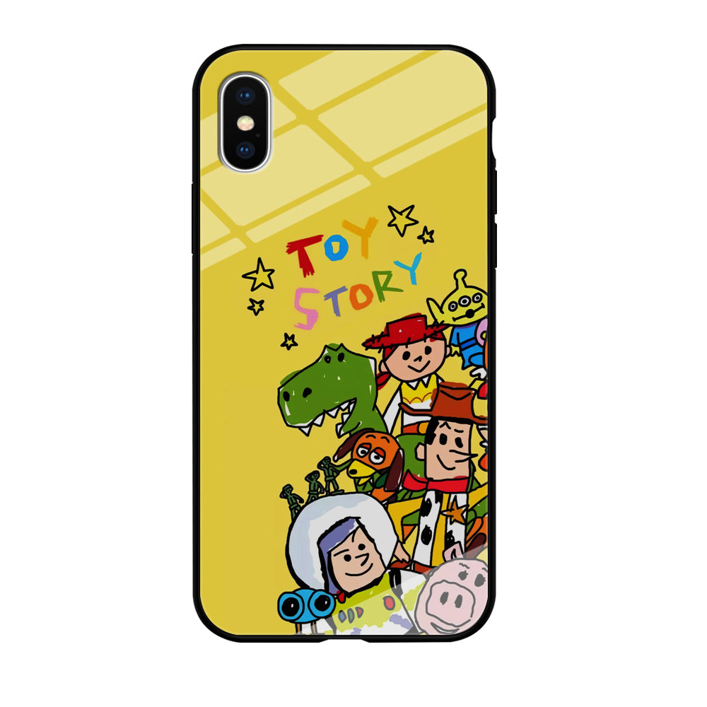 Toy Story Crayon Drawing iPhone X Case