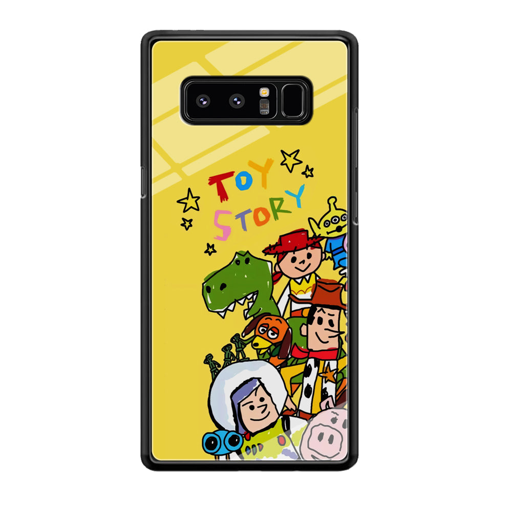 Toy Story Crayon Drawing Samsung Galaxy Note 8 Case