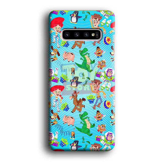 Toy Story Collage Team Mode Samsung Galaxy S10 3D Case