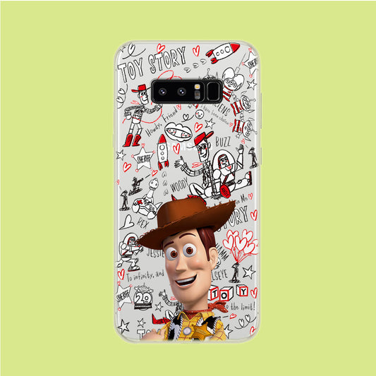 Toy Story Player Maker Samsung Galaxy Note 8 Clear Case