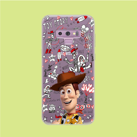 Toy Story Player Maker Samsung Galaxy Note 9 Clear Case