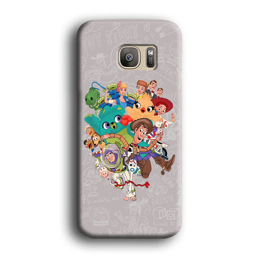 Toy Story Take a Picture Before Playing Samsung Galaxy S7 Edge 3D Case
