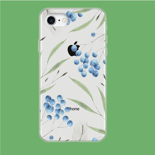 Trees and Blue Cherry iPhone 8 Clear Case