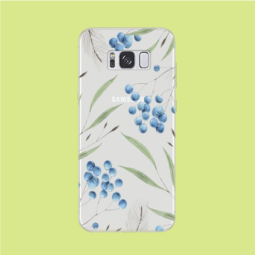 Trees and Blue Cherry Samsung Galaxy S8 Plus Clear Case