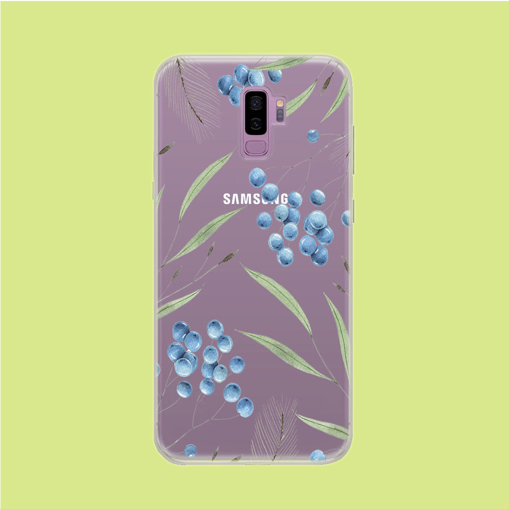 Trees and Blue Cherry Samsung Galaxy S9 Plus Clear Case
