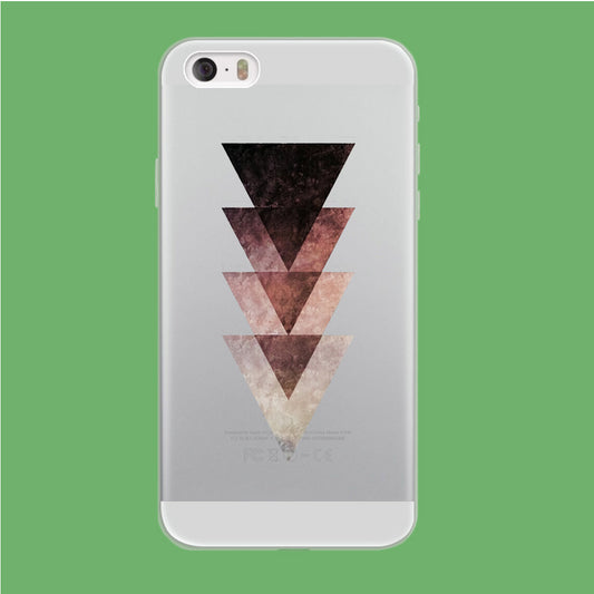 Triangle Brown Flip Down iPhone 5 | 5s Clear Case