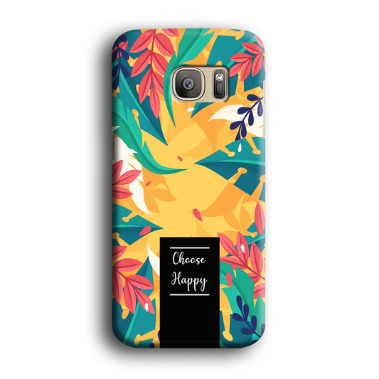 Tropical Colour Flower Shade Samsung Galaxy S7 3D Case