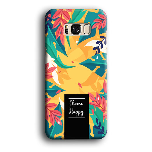Tropical Colour Flower Shade Samsung Galaxy S8 3D Case