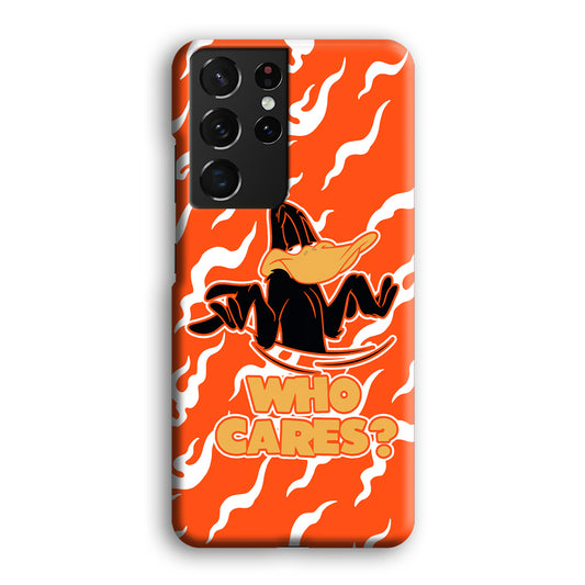 Who Cares Daffy Duck Samsung Galaxy S21 Ultra 3D Case