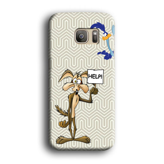 Wile E. Coyote Need Help Samsung Galaxy S7 Edge 3D Case