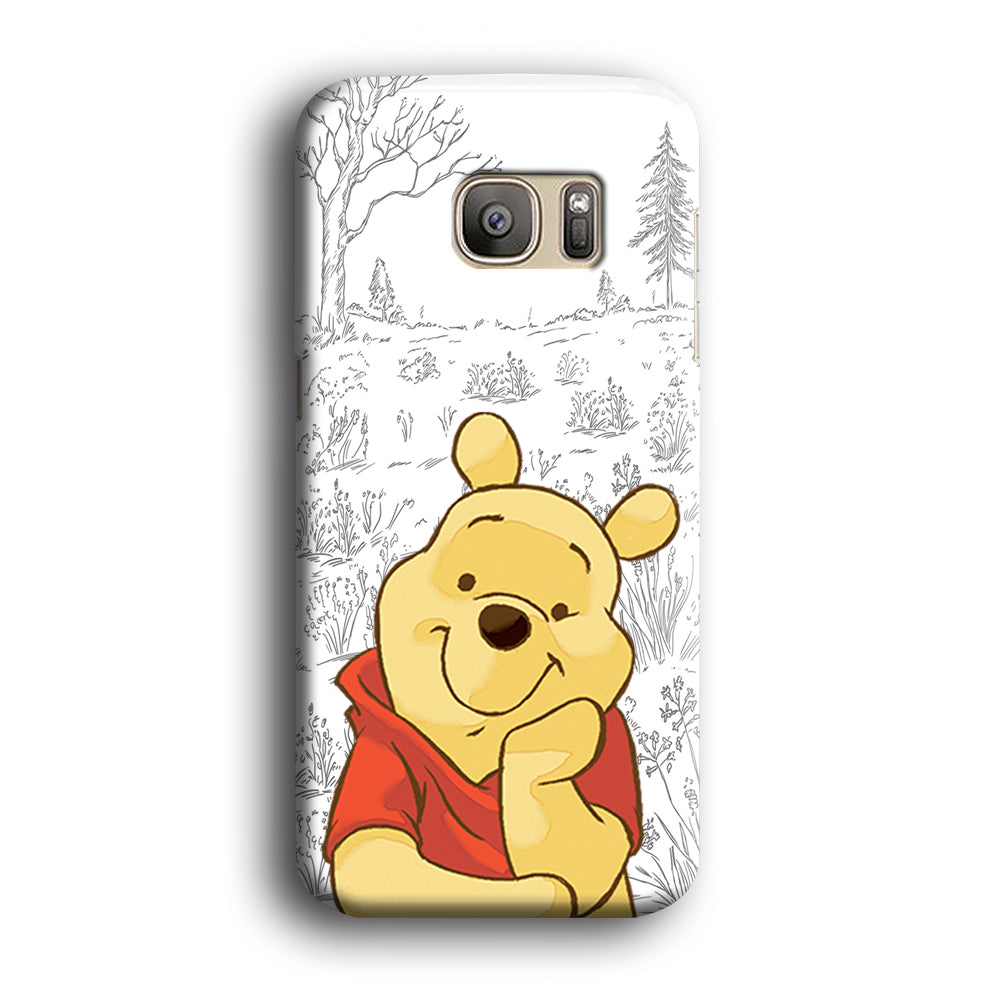 Winnie The Pooh Happy Day Samsung Galaxy S7 Edge 3D Case