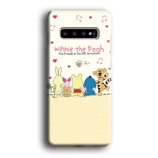 Winnie The Pooh Sing a Love Song Samsung Galaxy S10 3D Case