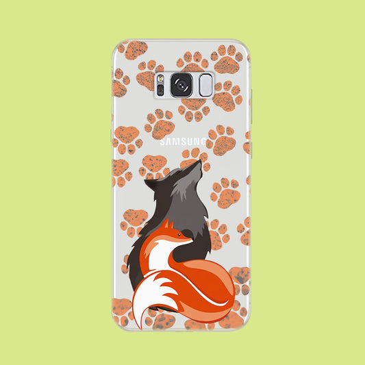 Wolf Couple Samsung Galaxy S8 Clear Case
