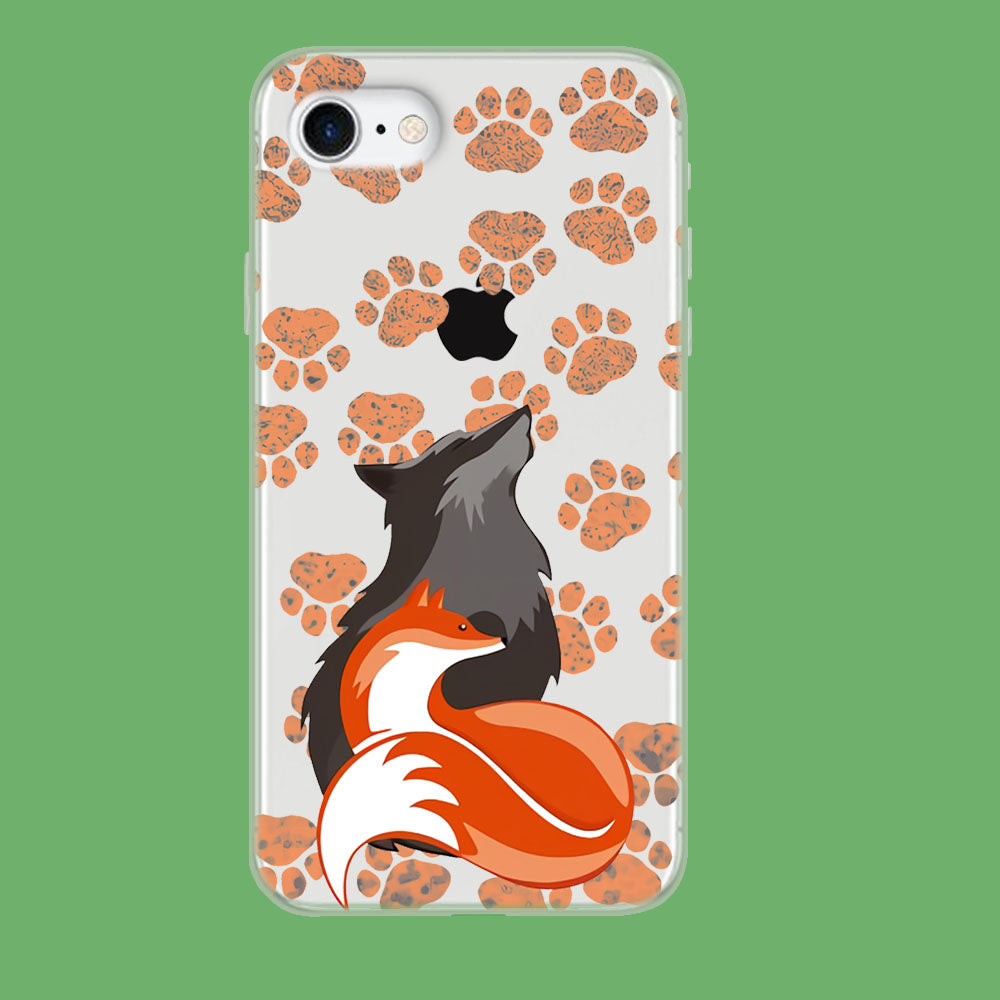 Wolf Couple iPhone 8 Clear Case
