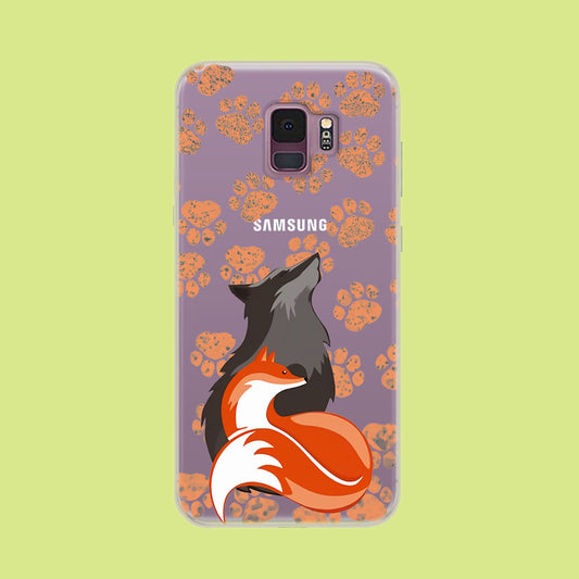 Wolf Couple Samsung Galaxy S9 Clear Case