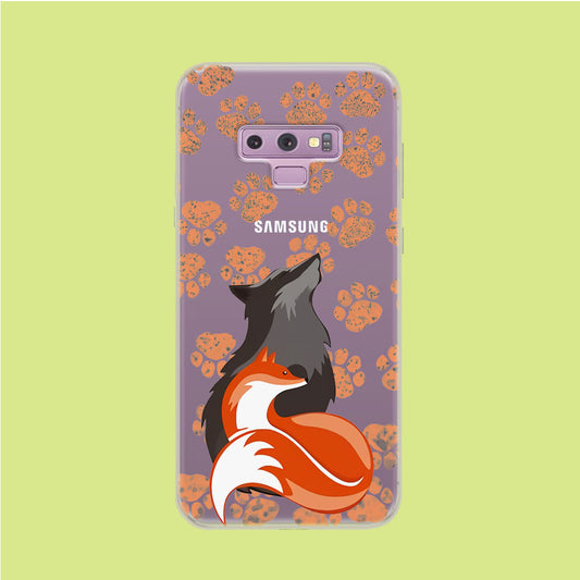 Wolf Couple Samsung Galaxy Note 9 Clear Case