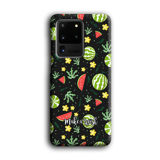 Word in Fruit Pattern 'Make a Wish' Samsung Galaxy S20 Ultra 3D Case