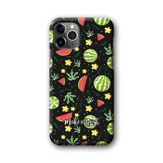 Word in Fruit Pattern 'Make a Wish' iPhone 11 Pro Max 3D Case