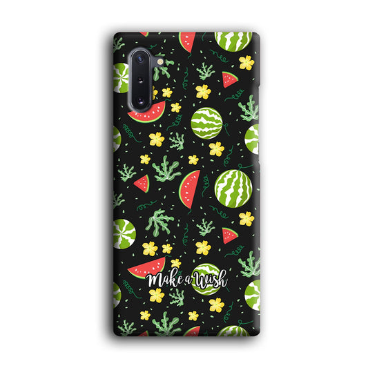 Word in Fruit Pattern 'Make a Wish' Samsung Galaxy Note 10 3D Case