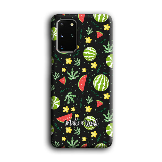 Word in Fruit Pattern 'Make a Wish' Samsung Galaxy S20 Plus 3D Case