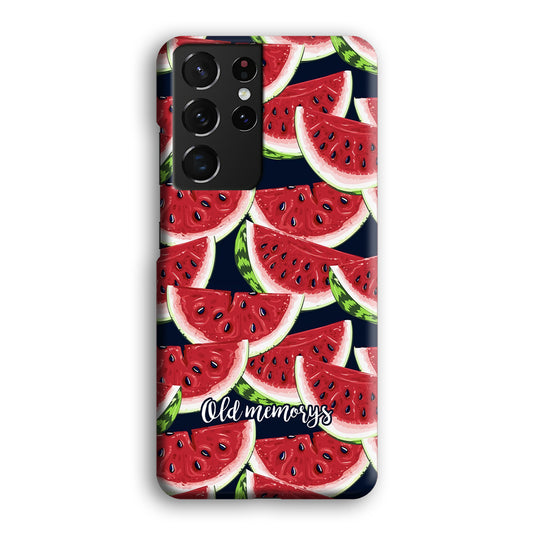 Word in Fruit Pattern 'Old Memories' Samsung Galaxy S21 Ultra 3D Case