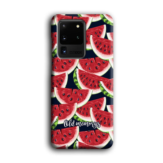 Word in Fruit Pattern 'Old Memories' Samsung Galaxy S20 Ultra 3D Case
