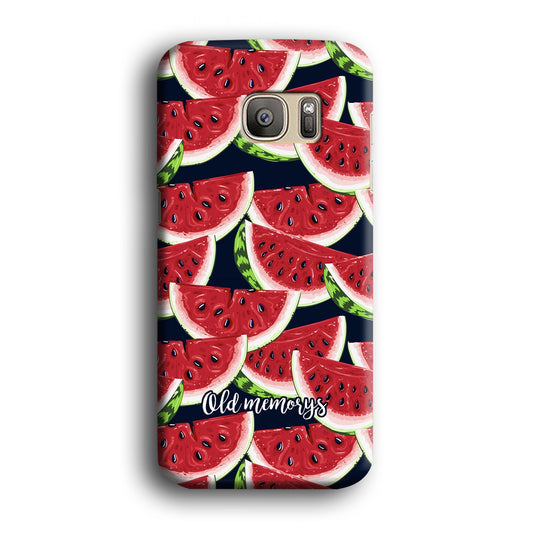 Word in Fruit Pattern 'Old Memories' Samsung Galaxy S7 3D Case