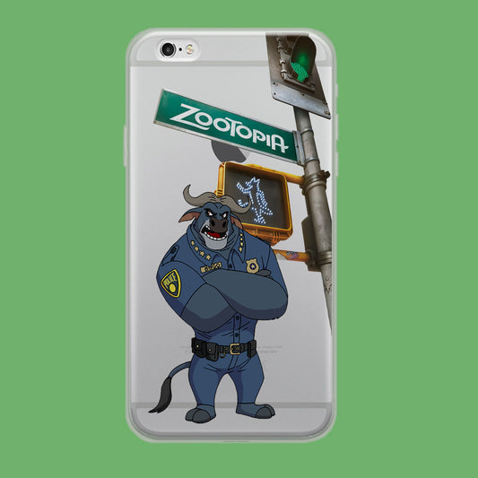 Zootopia Chief Bogo Traffic Allert iPhone 6 | iPhone 6s Clear Case