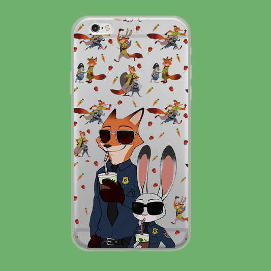 Zootopia Judy and Nick Cops Spirit iPhone 6 | iPhone 6s Clear Case