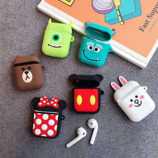 Cartoon Top List Silicone Protective Case Cover For Apple Airpods